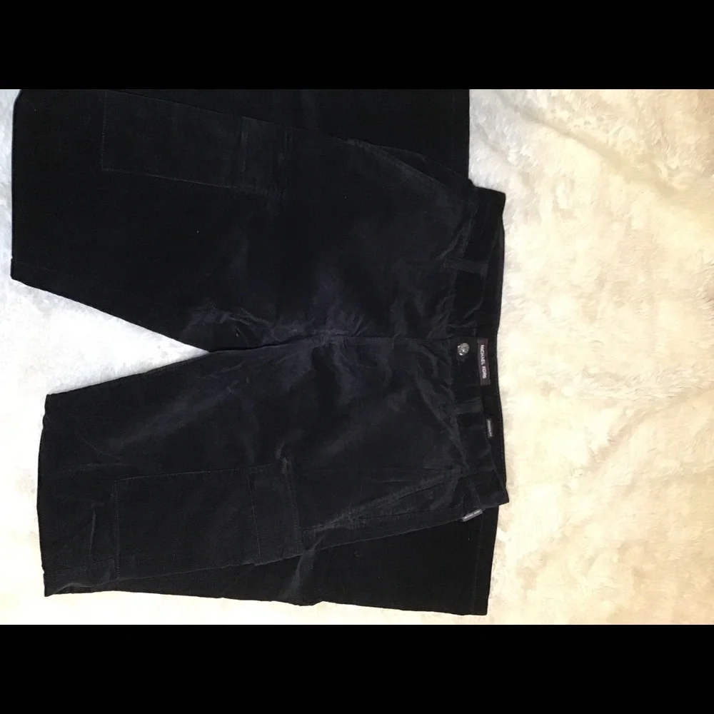 Michael kors black corduroy cargo pants size 30